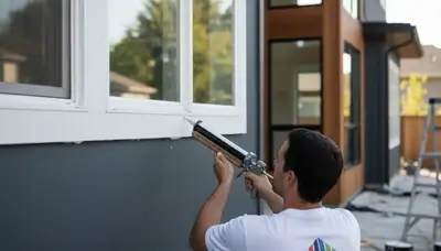 Professional exterior caulking and sealing by house painters in Durham, NC for moisture protection