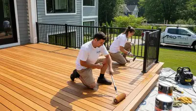 Professional deck staining and wood protection by expert painters in Durham, NC