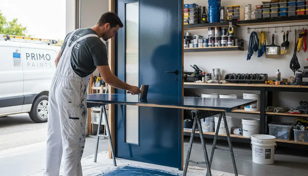 Professional door painting and refinishing by expert house painters in Durham, NC