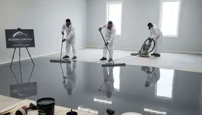 Professional epoxy garage floor coating in Durham, NC by experienced house painters