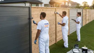Professional fence painting in Durham, NC with weather-resistant, durable exterior wood finishes