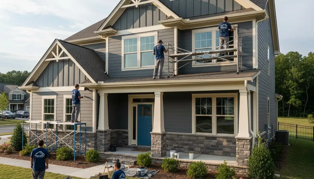 Professional house painters in Durham NC providing expert exterior home painting services