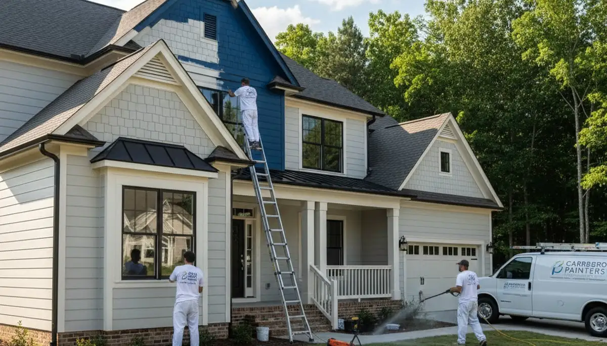 Professional house painters in Durham NC providing expert residential exterior painting services