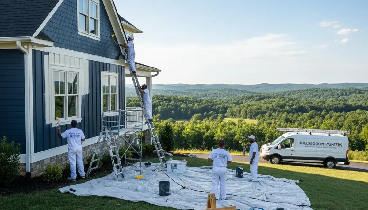 Professional residential house painters in Durham NC providing exterior and interior painting services