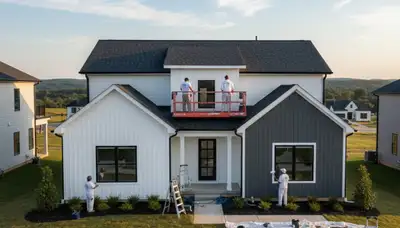 Professional house painters in Durham NC improving home exterior with expert painting services