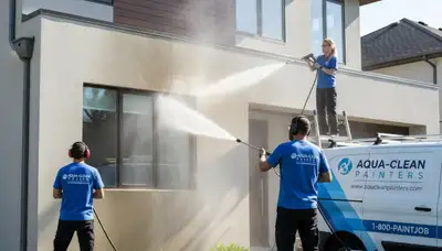 Professional pressure cleaning a Durham, NC home exterior for expert surface restoration