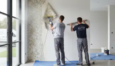 Professional wallpaper removal and wall prep by house painters in Durham, NC